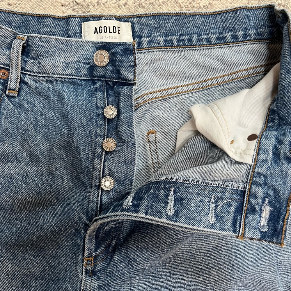 AGOLDE Riley High Rise Straight Crop Jean. - Picture 3 of 9